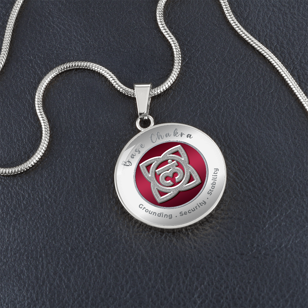 Base Chakra - Stability Grounding Security - Affirmation Necklace - More Than CharmsMore Than Charms