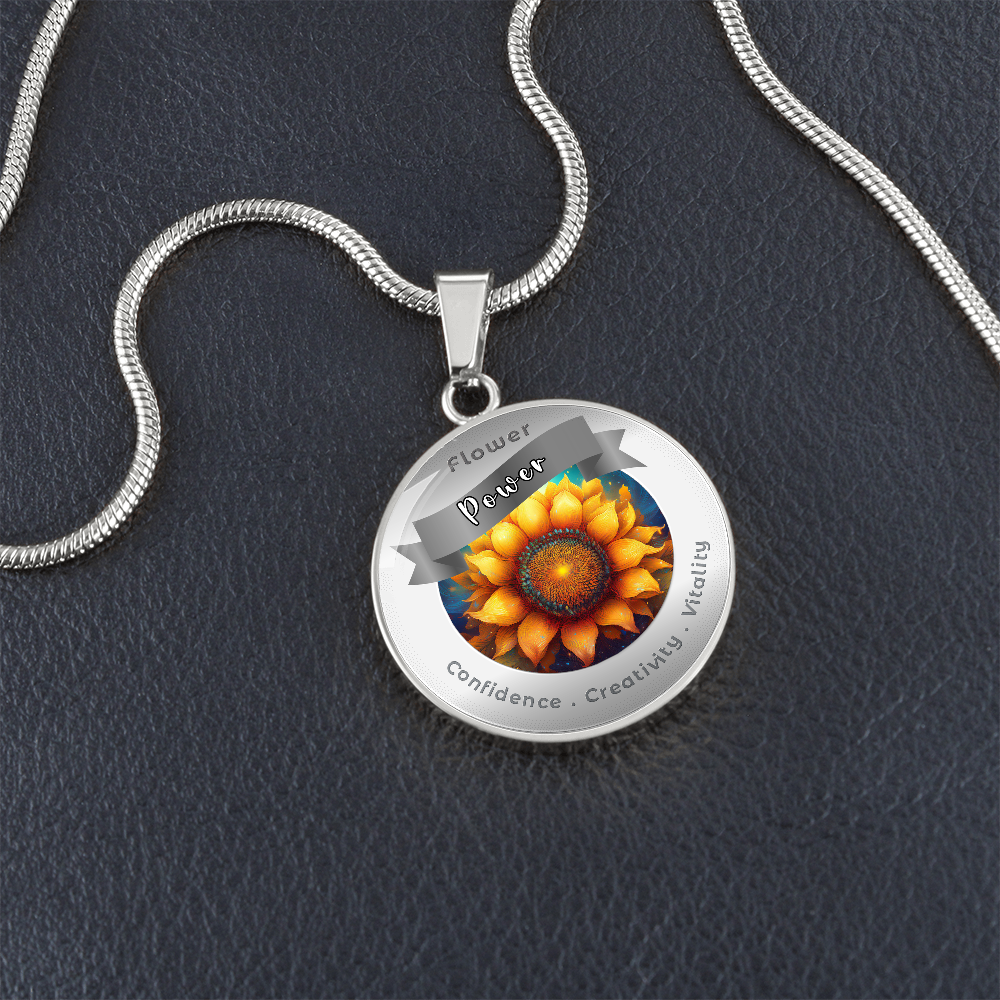 Sunflower - Affirmation Necklace - More Than CharmsMore Than Charms