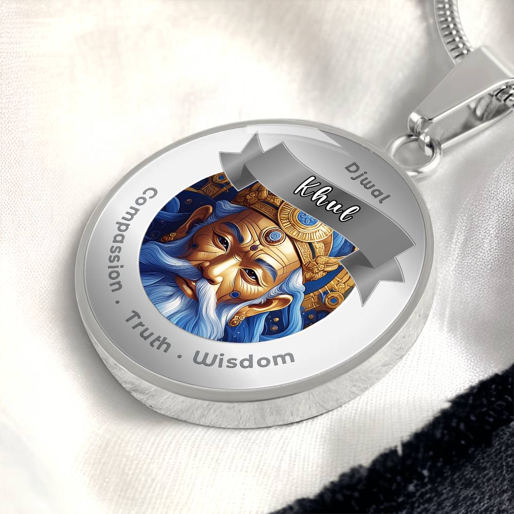 Djwal Khul - Affirmation Necklace For Compassion, Truth & Wisdom - More Than CharmsMore Than Charms
