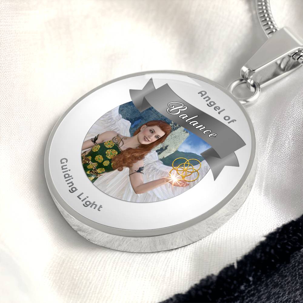 Balance - Guardian Angel Affirmation Necklace - More Than CharmsMore Than Charms