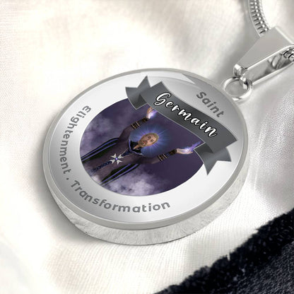 Saint Germain - Affirmation Necklace For Enlightenment & Transformation - More Than CharmsMore Than Charms