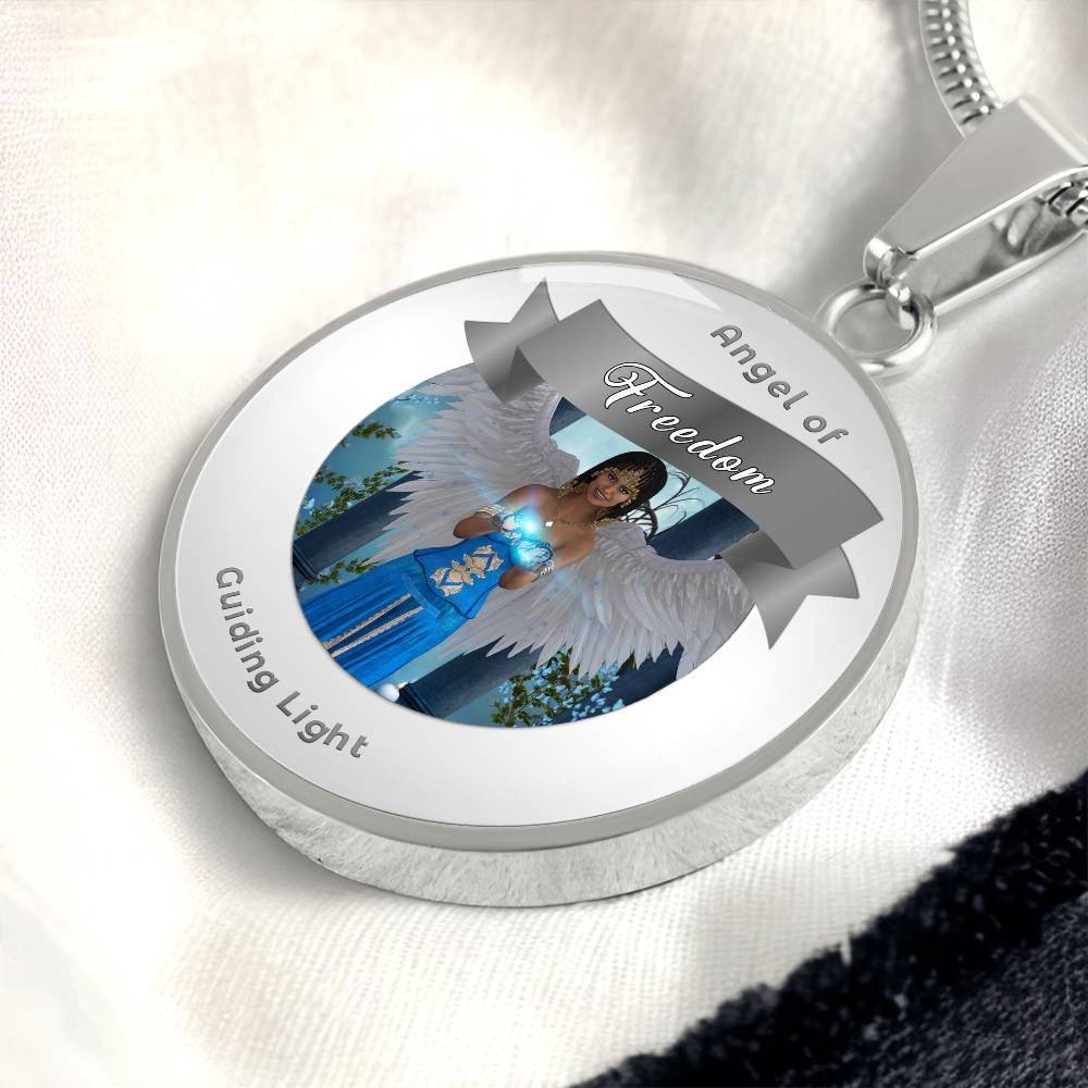 Freedom - Guardian Angel Affirmation Necklace - More Than CharmsMore Than Charms