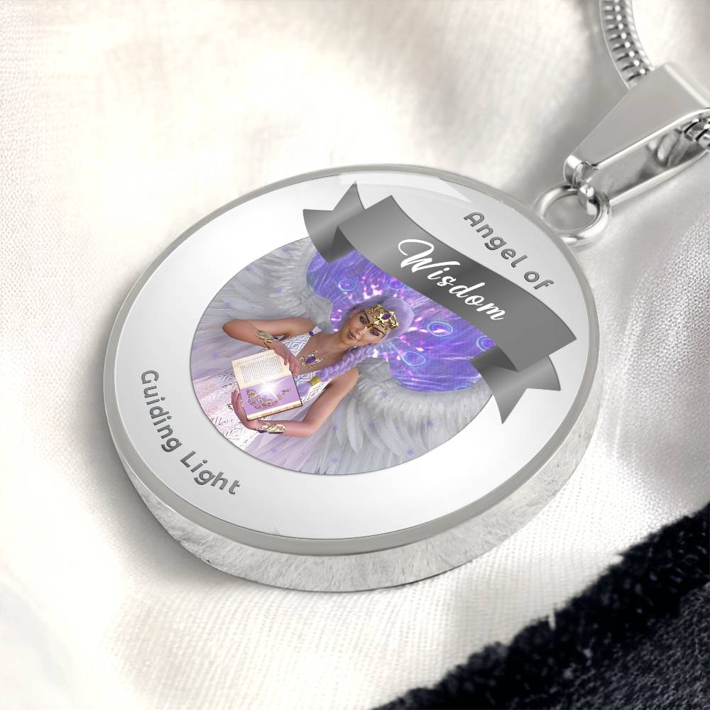 Wisdom - Guardian Angel Affirmation Necklace - More Than CharmsMore Than Charms