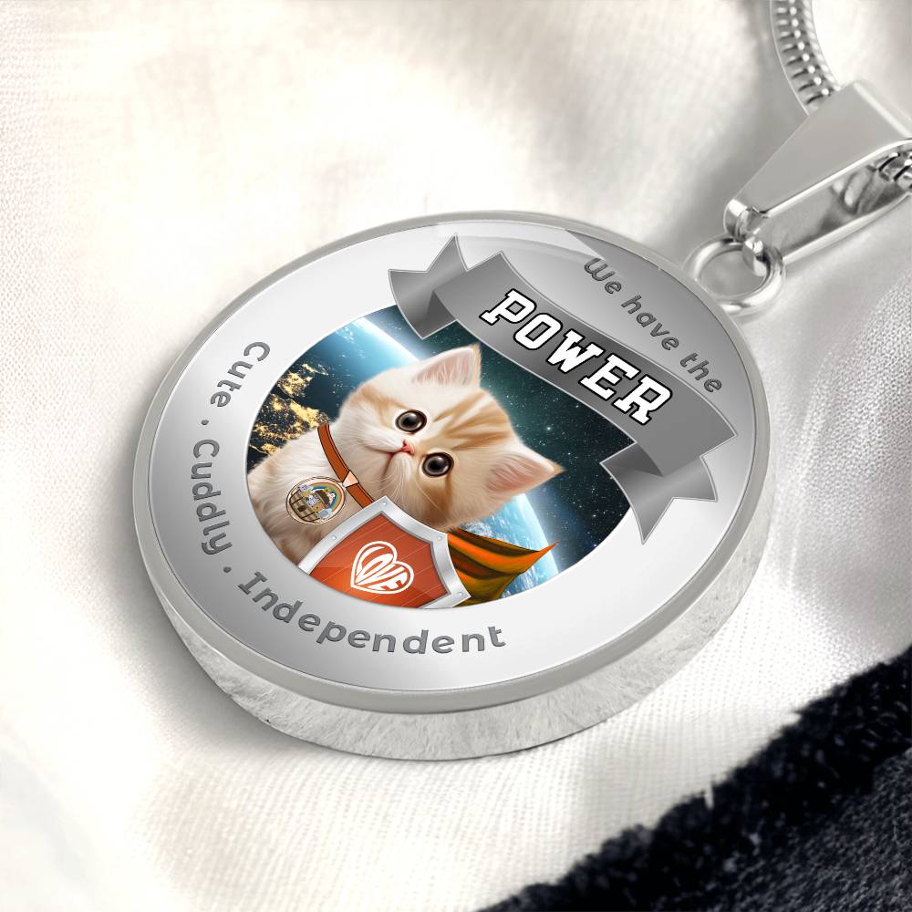 Munchkin - Super Hero Cat - Power Animal Affirmation Necklace - More Than CharmsMore Than Charms