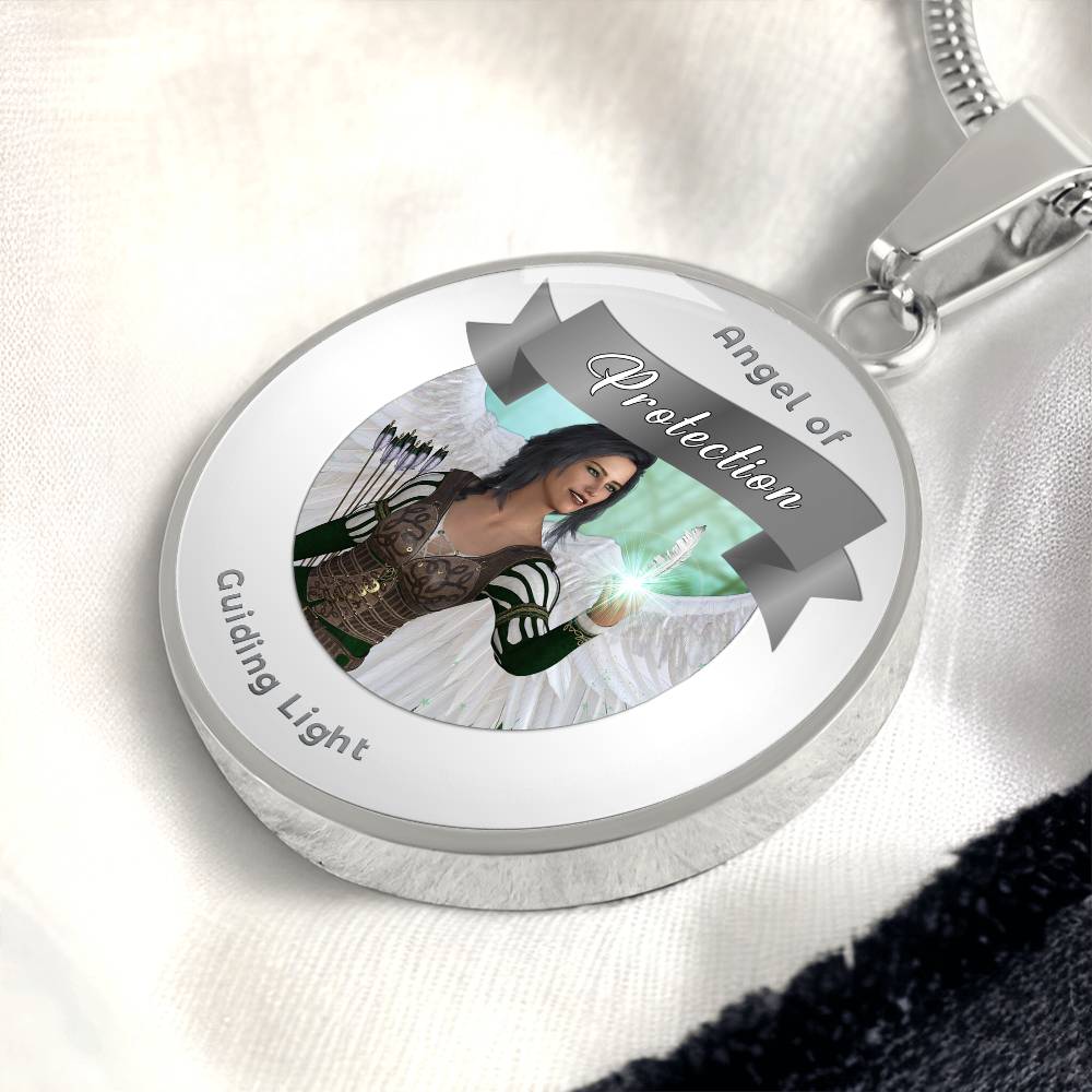 Protection - Guardian Angel Affirmation Necklace - More Than CharmsMore Than Charms