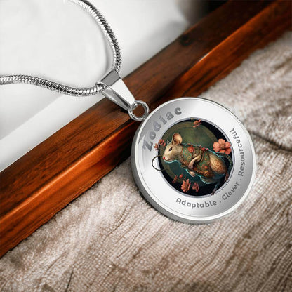 Rat - Chinese Zodiac - Affirmation Necklace - More Than CharmsMore Than Charms