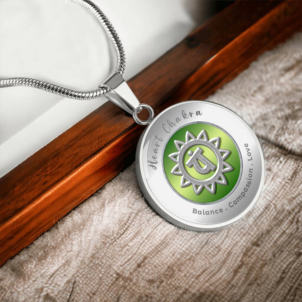 Heart Chakra - Love Compassion Balance - Affirmation Necklace - More Than CharmsMore Than Charms