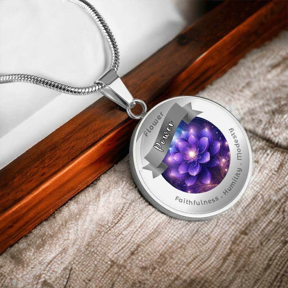 Violet - Affirmation Necklace - More Than CharmsMore Than Charms