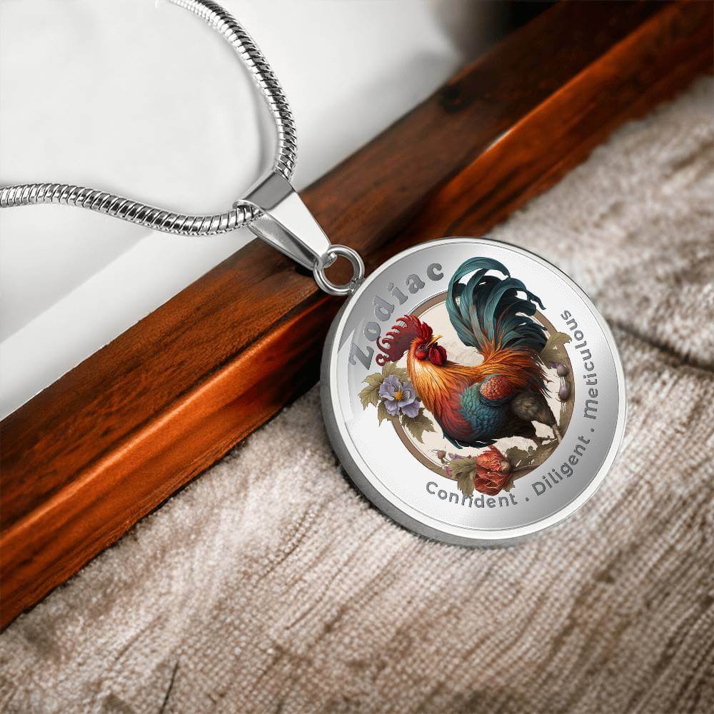 Rooster- Chinese Zodiac - Affirmation Necklace - More Than CharmsMore Than Charms