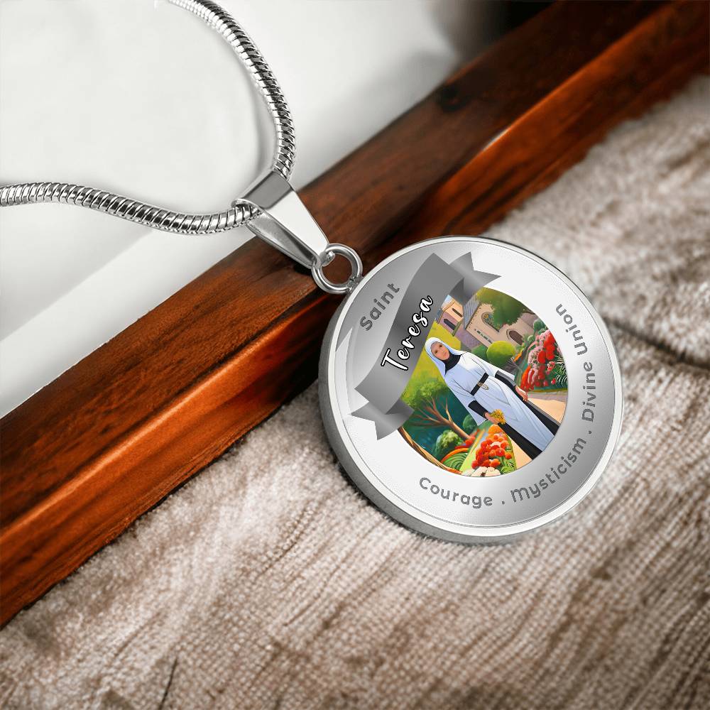 Saint Teresa - Affirmation Necklace - More Than CharmsMore Than Charms