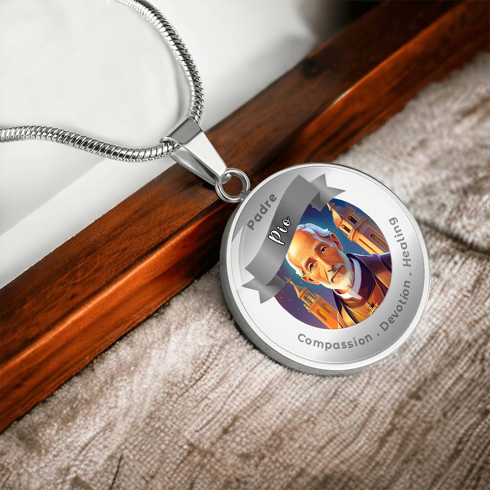 Padre Pio - Affirmation Necklace - More Than CharmsMore Than Charms