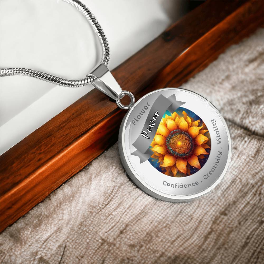 Sunflower - Affirmation Necklace - More Than CharmsMore Than Charms