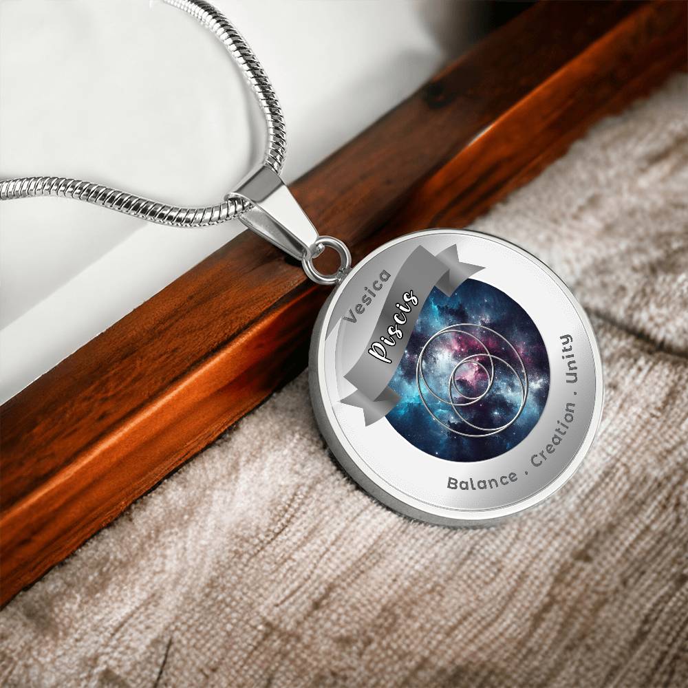 Vescica Piscis - Unity Creation Balance - Affirmation Necklace - More Than CharmsMore Than Charms