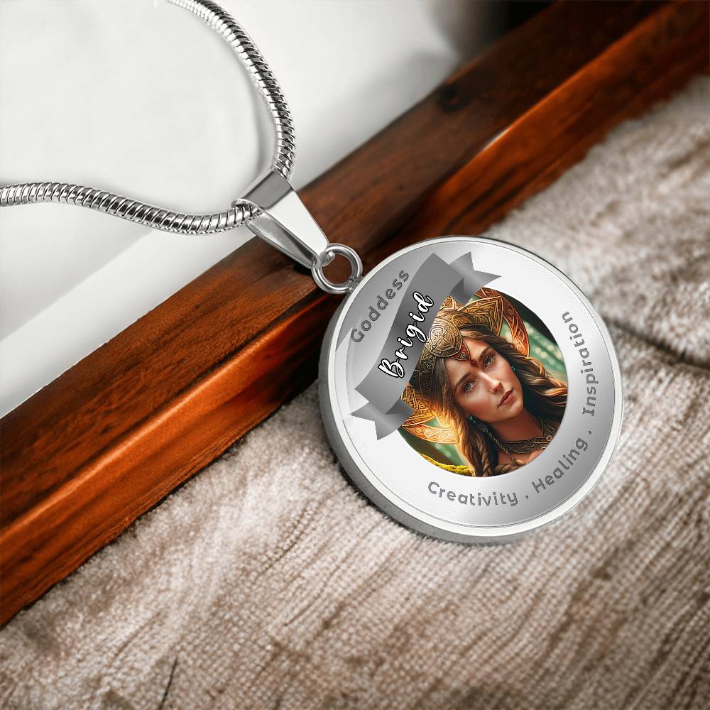 Brigid - Affirmation Pendant For Creativity . Healing . Inspiration -More Than CharmsMore Than Charms