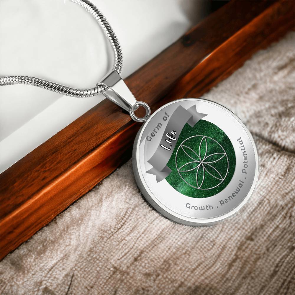 Germ of Life - Growth Renewal Potential- Affirmation Necklace - More Than CharmsMore Than Charms