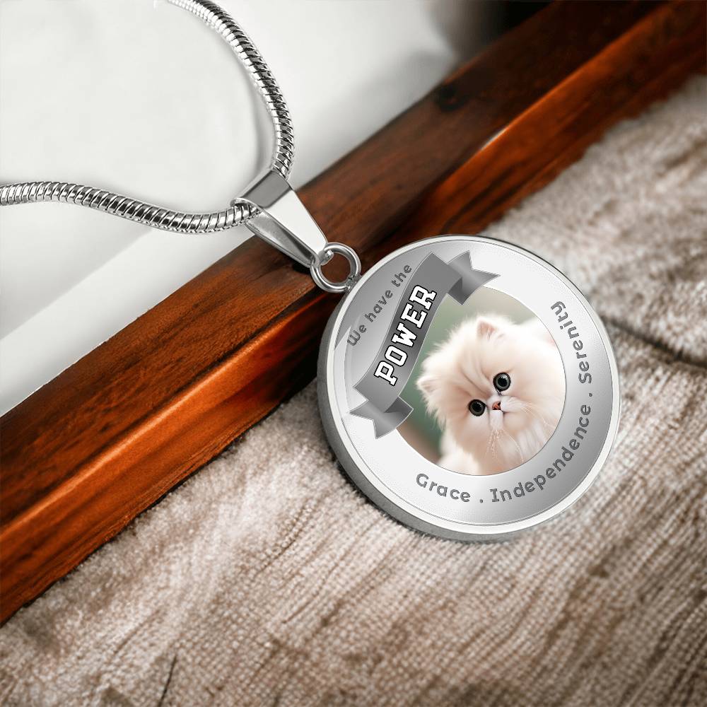 Persian - Cat Power Animal Affirmation Necklace - More Than CharmsMore Than Charms