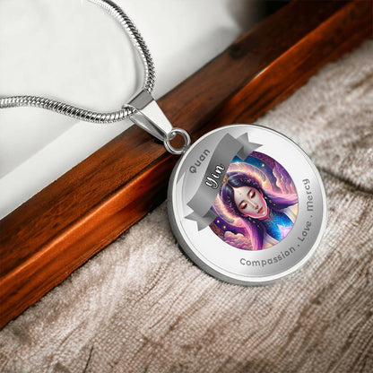 Quan Yin - Affirmation Pendant for Love Compassion Mercy- More Than CharmsMore Than Charms