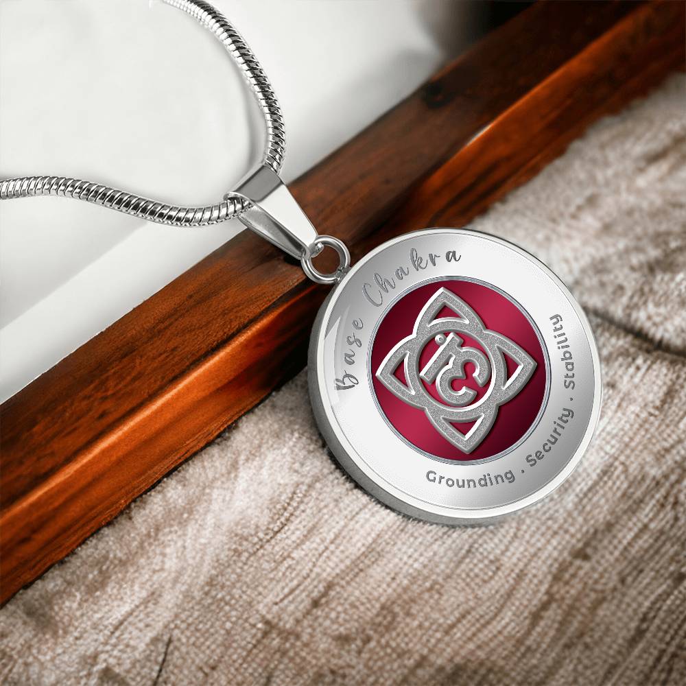 Base Chakra - Stability Grounding Security - Affirmation Necklace - More Than CharmsMore Than Charms