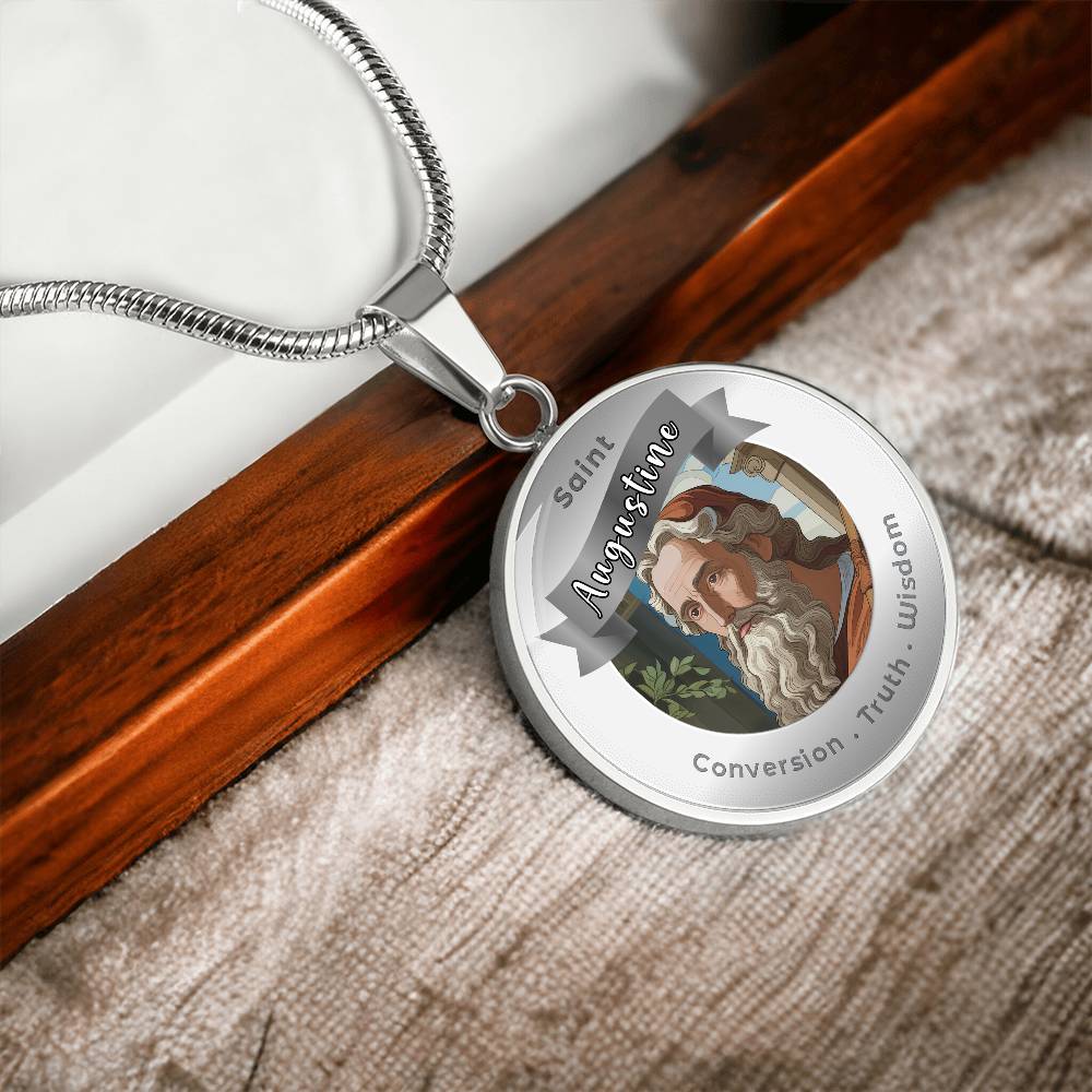 Saint Augustine - Affirmation Necklace - More Than CharmsMore Than Charms