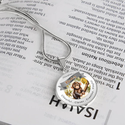 Monkey- Power Animal Affirmation Necklace - More Than CharmsMore Than Charms