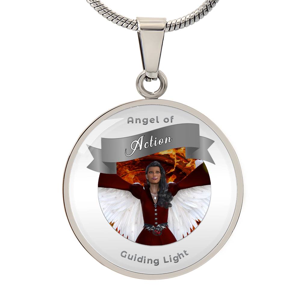 Action - Guardian Angel Affirmation Necklace - More Than CharmsMore Than Charms