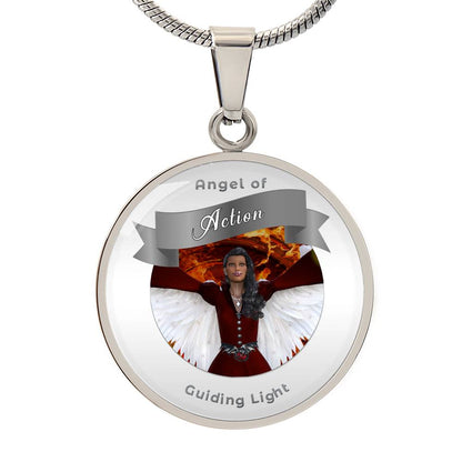 Action - Guardian Angel Affirmation Necklace - More Than CharmsMore Than Charms