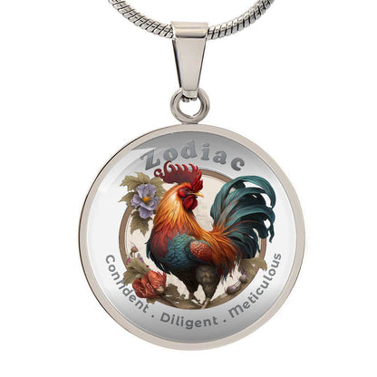 Rooster- Chinese Zodiac - Affirmation Necklace - More Than CharmsMore Than Charms