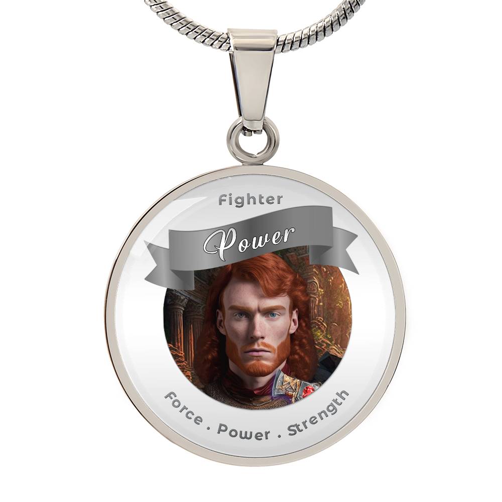 Fighter - RPG Fantasy Affirmation Necklace - More Than CharmsMore Than Charms