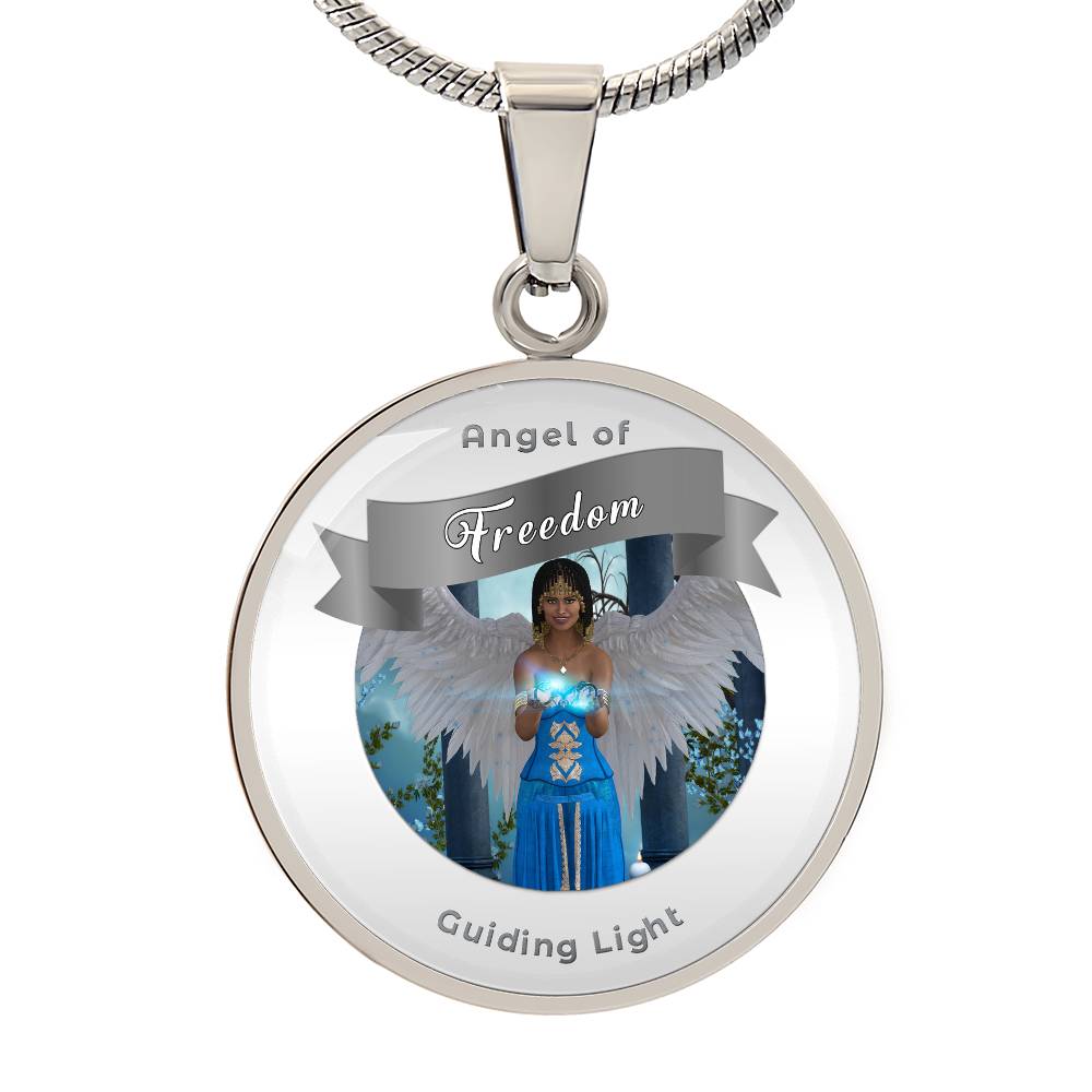 Freedom - Guardian Angel Affirmation Necklace - More Than CharmsMore Than Charms