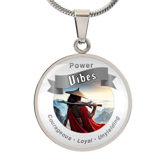 Power Vibes Affirmation Pendant - Spirit of the Blade Warrior
