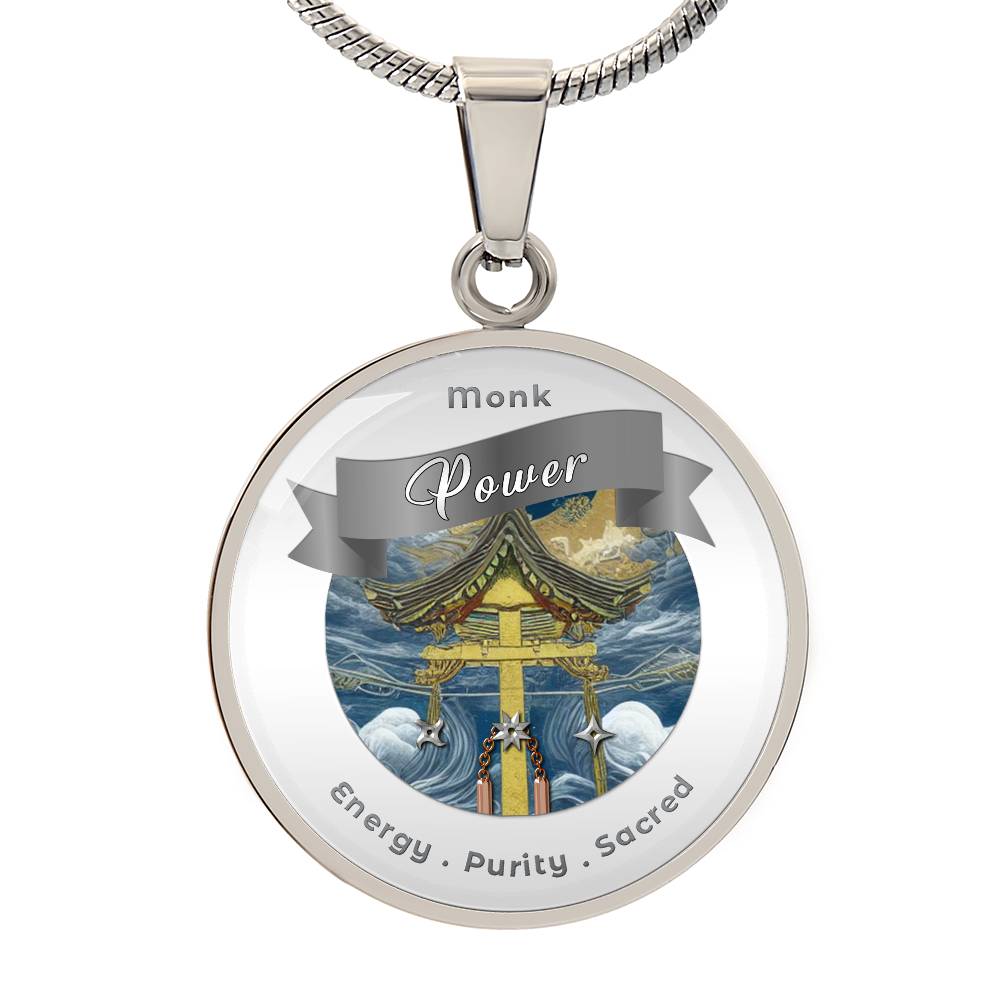 Monk 2 - RPG Fantasy Affirmation Necklace - More Than CharmsMore Than Charms
