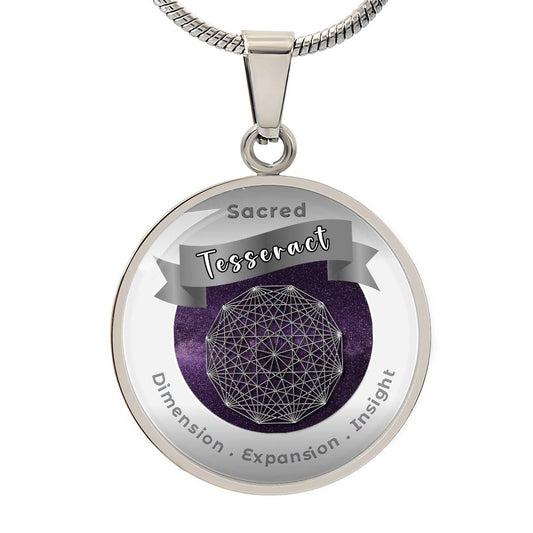 Tesseract - Expansion Dimension Insight - Affirmation Necklace - More Than CharmsMore Than Charms