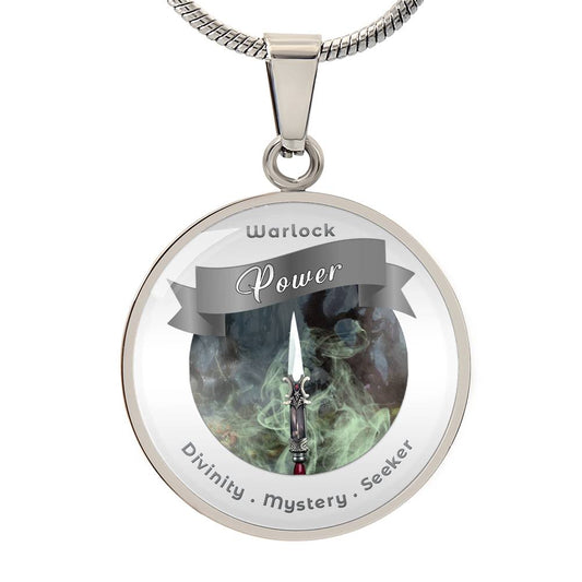 Warlock - RPG Fantasy Affirmation Necklace - More Than CharmsMore Than Charms