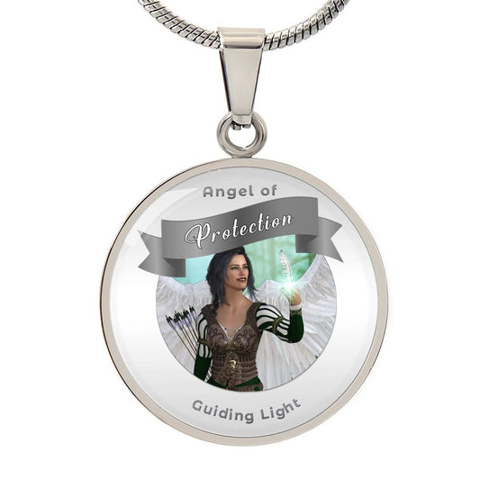 Protection - Guardian Angel Affirmation Necklace - More Than CharmsMore Than Charms