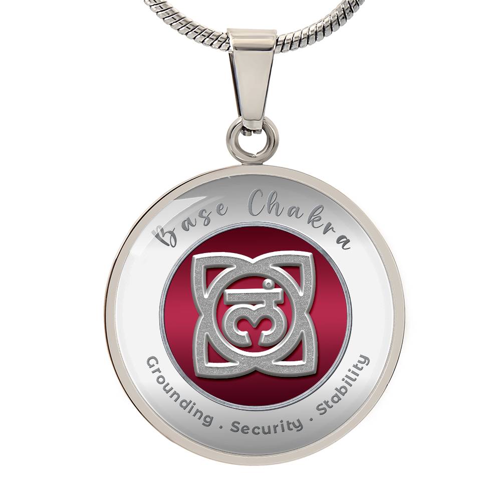 Base Chakra - Stability Grounding Security - Affirmation Necklace - More Than CharmsMore Than Charms