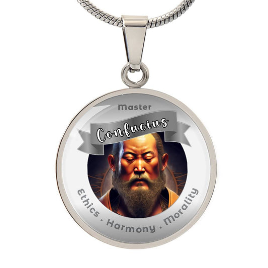 Confucius - Affirmation Necklace For Ethics, Harmony & Morality - More Than CharmsMore Than Charms