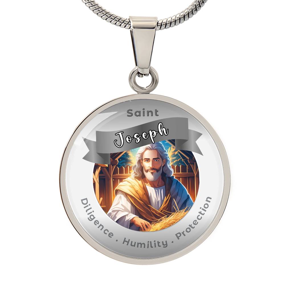 Saint Joseph - Affirmation Necklace - More Than CharmsMore Than Charms