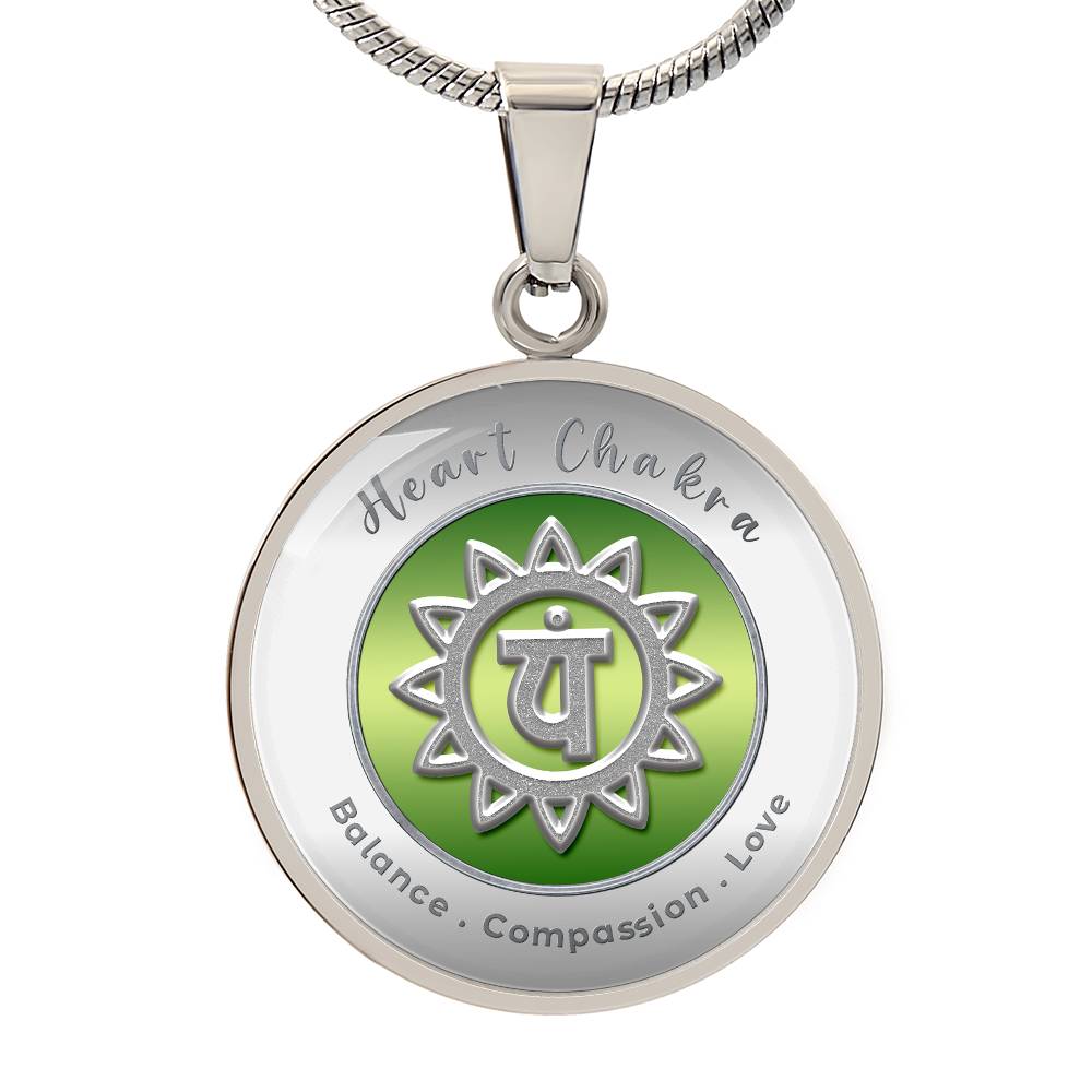 Heart Chakra - Love Compassion Balance - Affirmation Necklace - More Than CharmsMore Than Charms