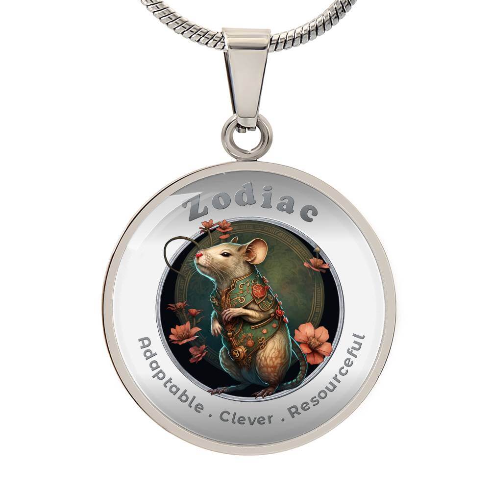 Rat - Chinese Zodiac - Affirmation Necklace - More Than CharmsMore Than Charms