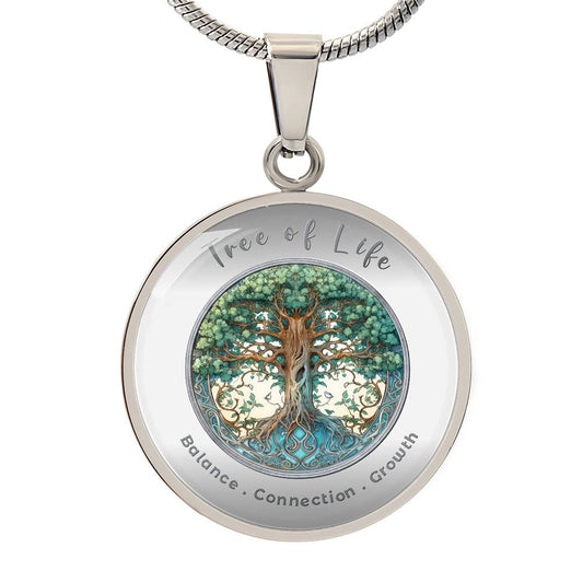 Tree of Life – Wisdom Balance Divine Connection - Affirmation Necklace - More Than CharmsMore Than Charms
