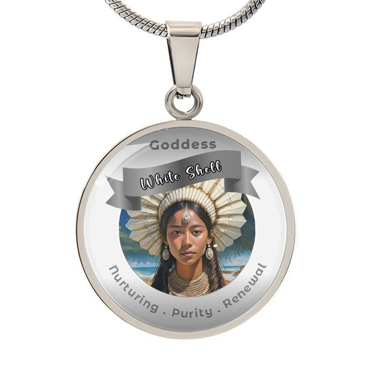 White Shell Woman - Affirmation Necklace - More Than CharmsMore Than Charms