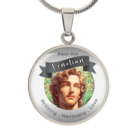 Paul The Venetian - Affirmation Necklace For Artistry, Harmony & Love - More Than CharmsMore Than Charms