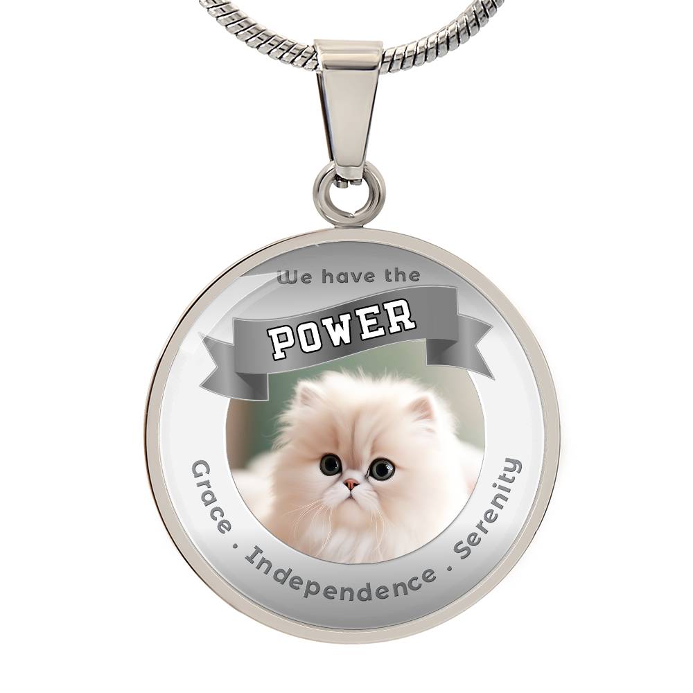 Persian - Cat Power Animal Affirmation Necklace - More Than CharmsMore Than Charms