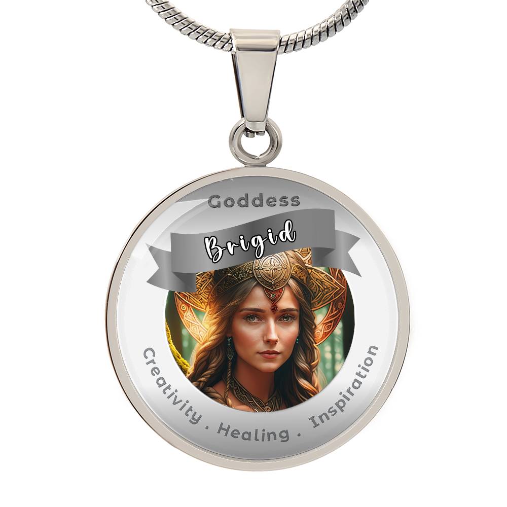 Brigid - Affirmation Pendant For Creativity . Healing . Inspiration -More Than CharmsMore Than Charms