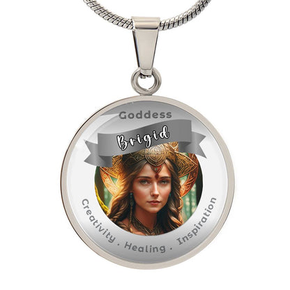 Brigid - Affirmation Pendant For Creativity . Healing . Inspiration -More Than CharmsMore Than Charms