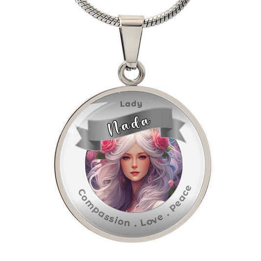 Lady Nada - Affirmation Necklace For Compassion, Love & Peace - More Than CharmsMore Than Charms