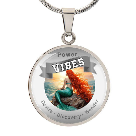 Power Vibes Affirmation Pendant - Ocean Dreamer