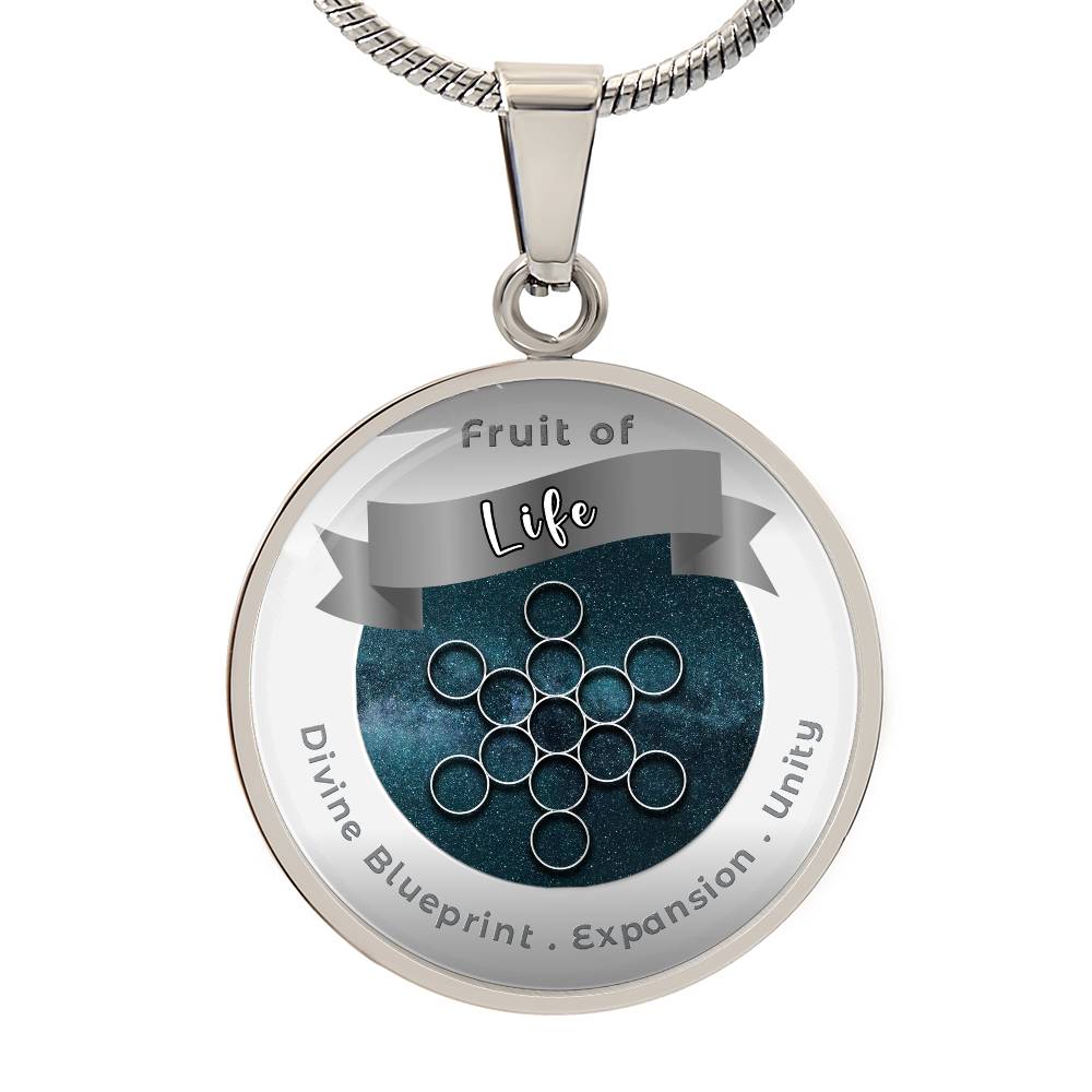 Fruit of Life - Expansion Unity Divine Blueprint - Affirmation Necklace - More Than CharmsMore Than Charms