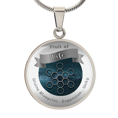 Fruit of Life - Expansion Unity Divine Blueprint - Affirmation Necklace - More Than CharmsMore Than Charms