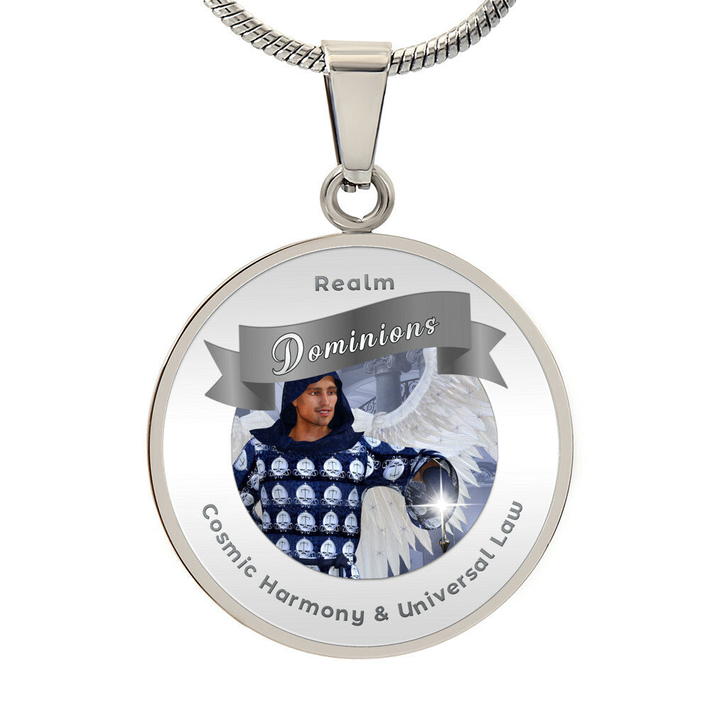 Dominions - Angelic Realm Affirmation Necklace For Cosmic Harmony & Universal Law - More Than CharmsMore Than Charms